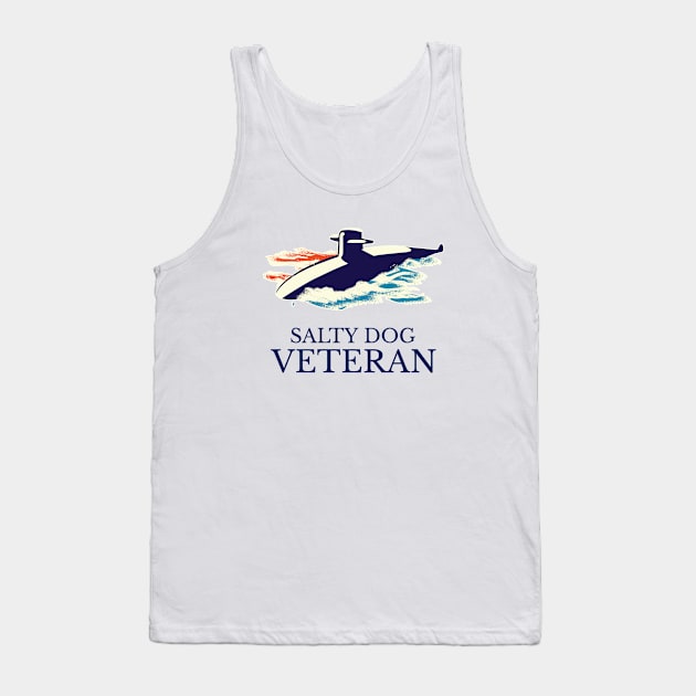 Navy Veteran / Salty Dog / USA / Military / Navy / Submarine Tank Top by Freedom & Liberty Apparel